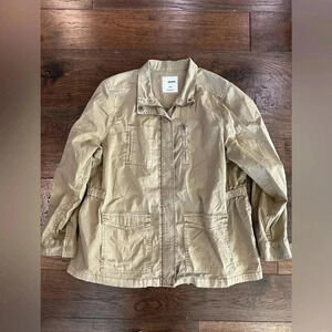 Sonoma Tan Utility Jacket in Dark Khaki. Size 1x.